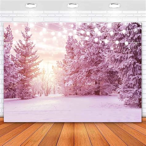 Sensfun Winter Scene Backdrop Wonderland Snowflake