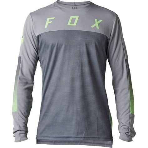 Fox MTB Jersey Langarm Defend Cekt Hellgrau Maciag Offroad