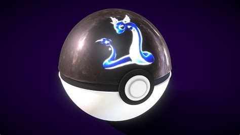 Pokeball Dratini Buy Royalty Free 3d Model By Gabriel Diego