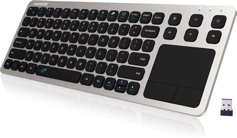 Wireless Keyboard with Touchpad and Number Pad 2021