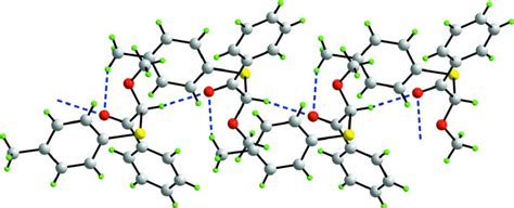 A View Of The Supramolecular Chain Along The C Axis Mediated By C—h···o Download Scientific