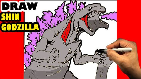 How To Draw Shin Godzilla Step By Step Body Youtube