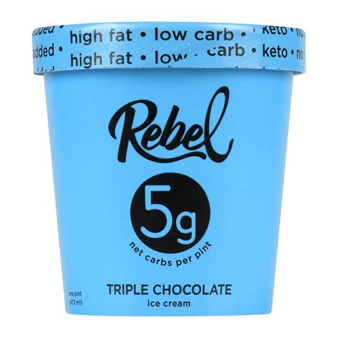 Rebel Ice Cream | Triple Chocolate - Walmart.com - Walmart.com