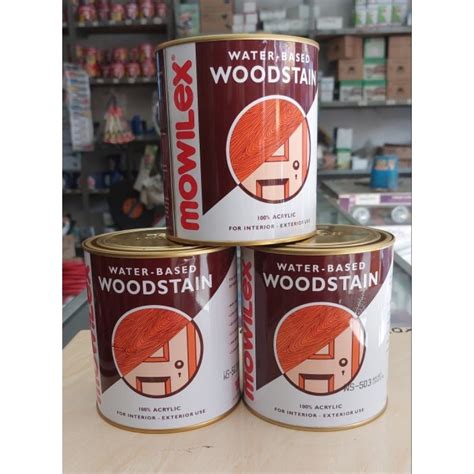 Jual Mowilex Woodstain Cat Pelapis Kayu Premium L Shopee Indonesia