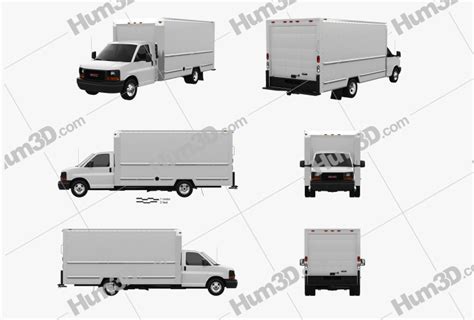 Gmc Savana Box Truck 2022 Blueprint Template