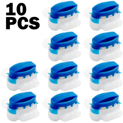 10pcs 3 Hole Cable Connectors Terminal Block Self Stripping Cable