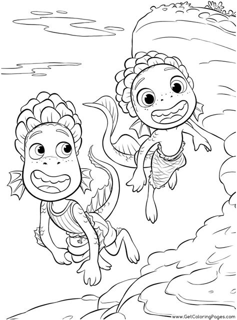 121 Luca Coloring Pages ColoringPagesOnly Disney Coloring