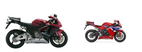 Motorrad Vergleich Honda CBR600RR 2006 Vs Honda CBR600RR 2024