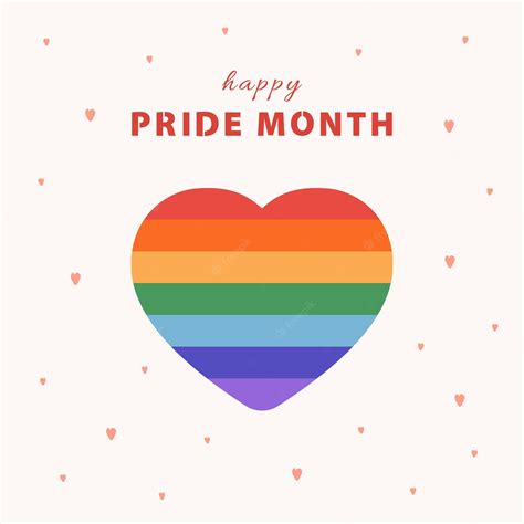 Premium Vector Happy Pride Month Concept Gay Parade Lgbt Rainbow Flag