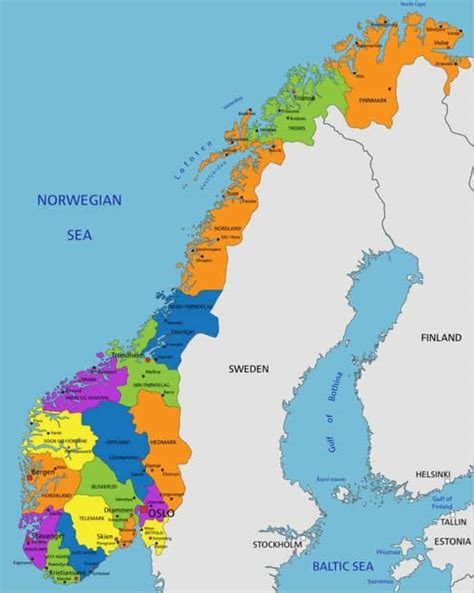 Mapas De Noruega Proyecto Mapamundi