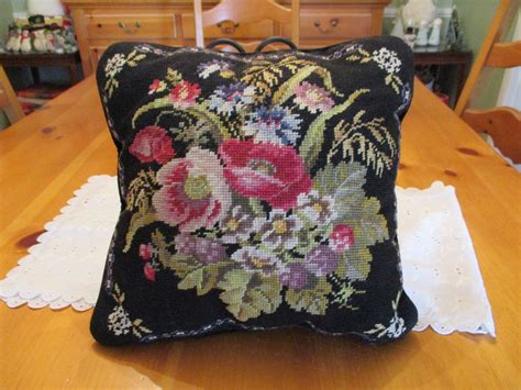 Floral Needlepoint Pillows