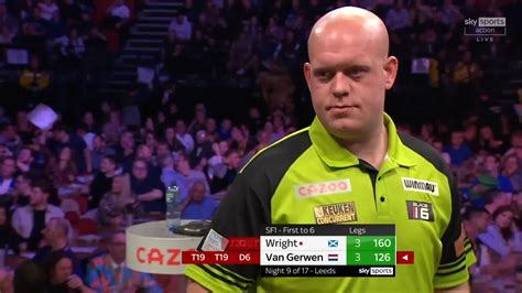 PDC Darts on Twitter 𝗠𝘃𝗚 𝗦𝗧𝗥𝗜𝗞𝗘𝗦 𝗙𝗜𝗥𝗦𝗧 Michael van Gerwen chasing