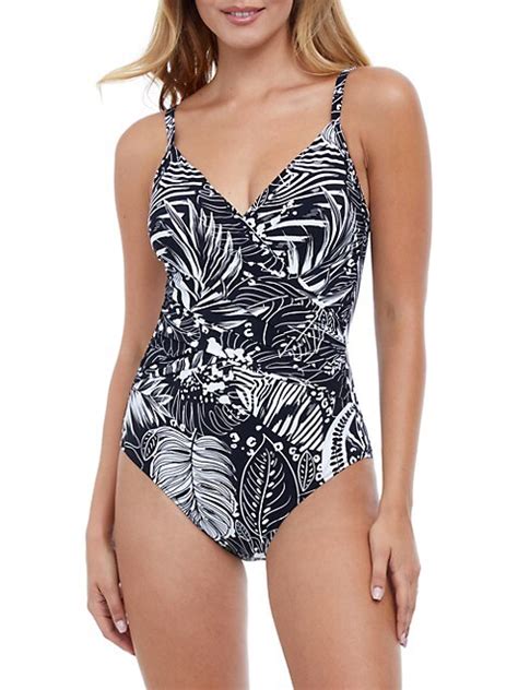 Profile By Gottex Floral Surplice One Piece Swimsuit Saksfifthavenue