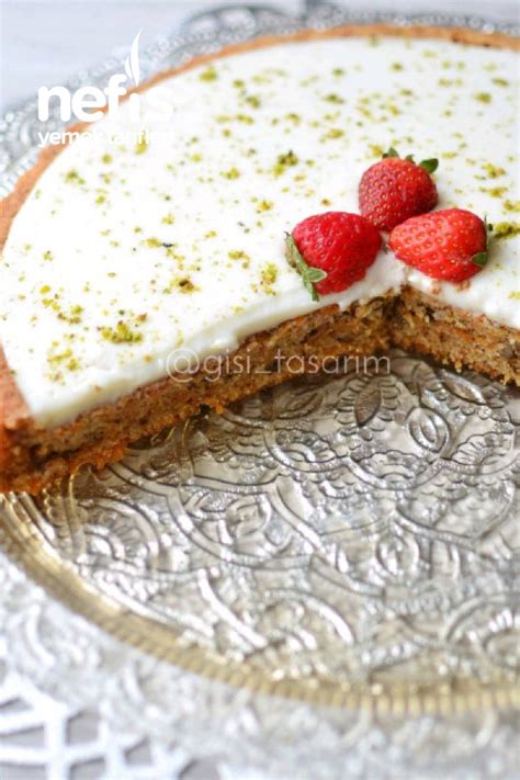 Kremalı Havuçlu Kek Tart Kalıbında Nefis Yemek Tarifleri