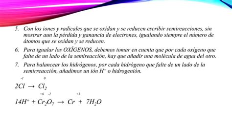 Igualación de ecuaciones redox en medio ácido y básico pptx