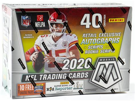 Panini Mosaic Football Mega Box With Packs Pristine Auction