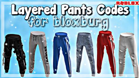 Aesthetic Layered Pants Codes For Bloxburg 3d Clothing Roblox Theophane Youtube