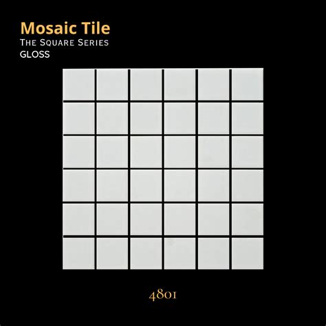 Jual Mosaik Keramik Tile Kotak Putih Polos Mosaic Mozaik Mozaic