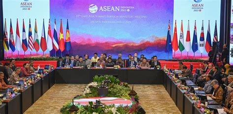 Th East Asia Summit Foreign Ministers Meeting Convenes Asean Main