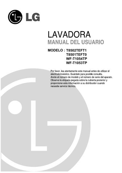 Pdf Manual Lavadora Lg Fuzzy Logic Modelo T Teft Dokumen Tips