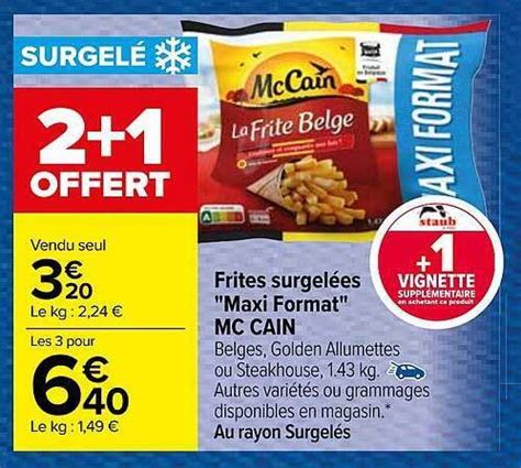 Promo Frites Surgel Es Chez Carrefour