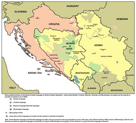 Differences Between Standard Bosnian Croatian And Serbian