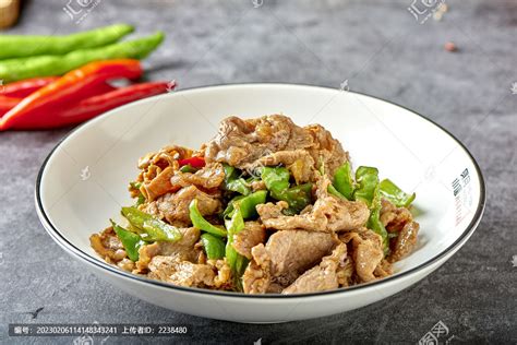 青椒炒肉中国菜系食品餐饮摄影素材汇图网