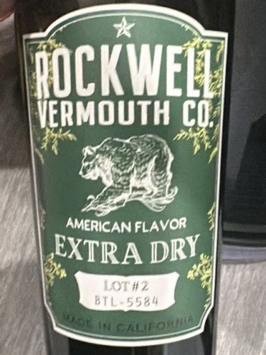 N V Rockwell Vermouth Co Extra Dry Vivino US