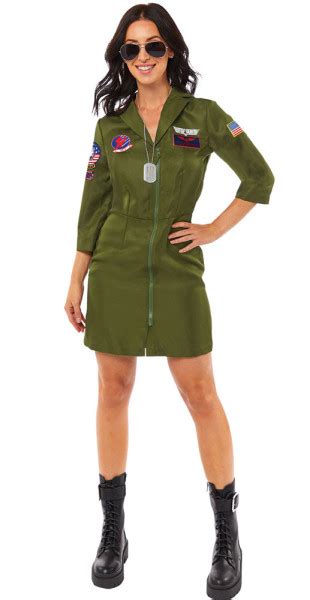 Top Gun Kleid Kost M F R Damen Party De