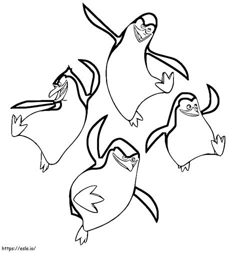 Awesome Penguins Of Madagascar Coloring Page