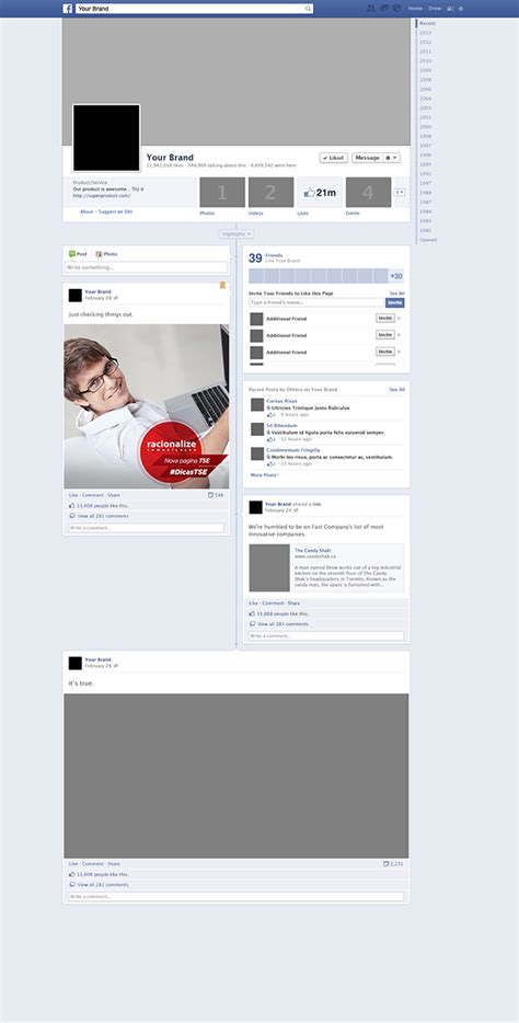 Facebook Post Layout On Behance