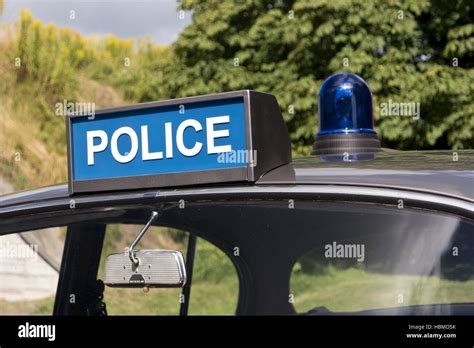 Classic British Police Car Stock Photo Alamy