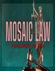 Understanding Mosaic Law Origins Differences And Impact Course Hero