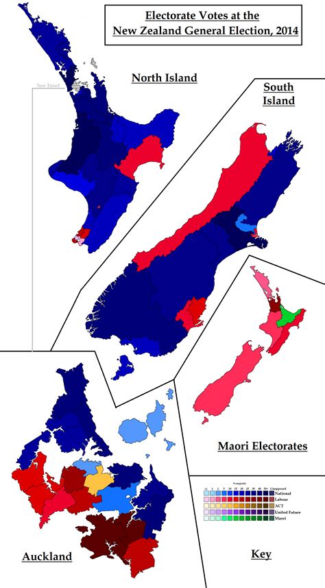 Electorate Votes At the 2014 NZ Election : r/KiwiMaps