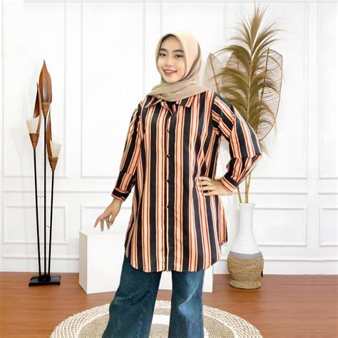 Jual Tunik Salur Garis Garis Termurah Terlaris Shopee Indonesia