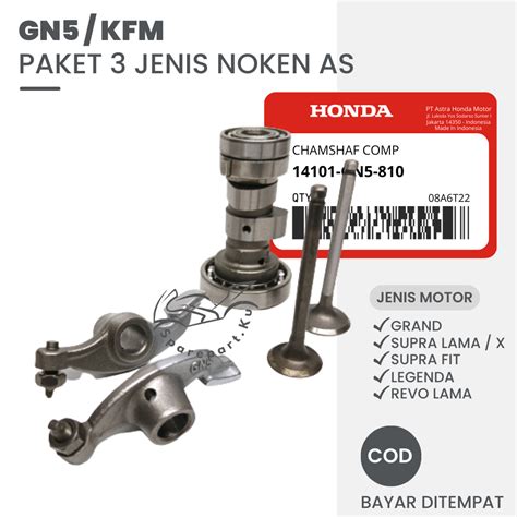 Jual GN5 PAKET NOKEN AS GRAND HONDA PLATUK KLEP KLEP SET SUPRA X