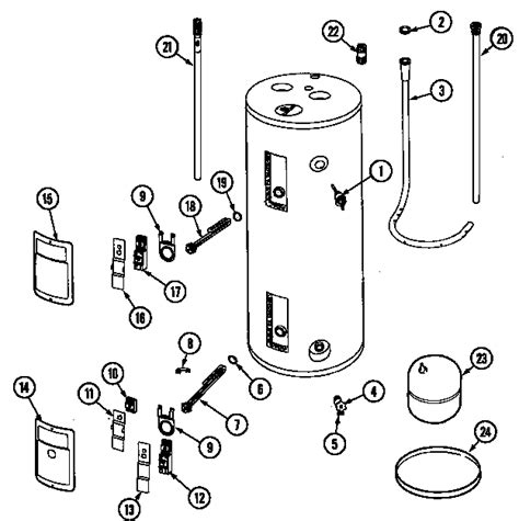 Maytag Electric Water Heater Parts Model He2940l960 Sears Partsdirect