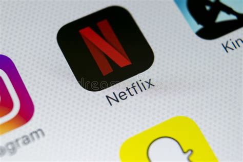 Netflix Application Icon On Apple IPhone X Screen Close Up Netflix App