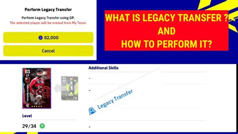 What Is Legacy Transfer And How To Perform It On Efootball Mobile