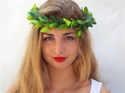 Greek Goddess Crown Laurel Leaf Crown Flowergirl Crown