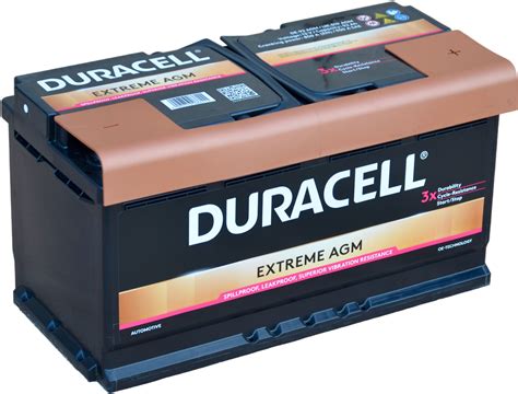 Аккумулятор автомобильный Duracell Extreme AGM 92 А час EN850 СТ