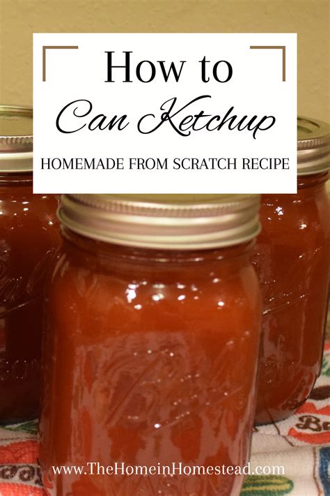 Homemade Ketchup For Canning Artofit