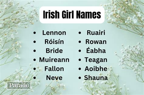 150 Irish Girl Names and Their Meanings - Parade