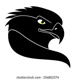 Black Eagle Logo Stock Vector (Royalty Free) 356802374 | Shutterstock