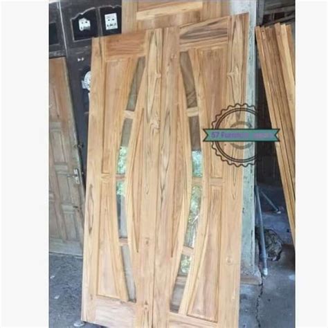 Promo Pintu Motif Kaca Kayu Jati Mentahan Pintu Kusen Rumah