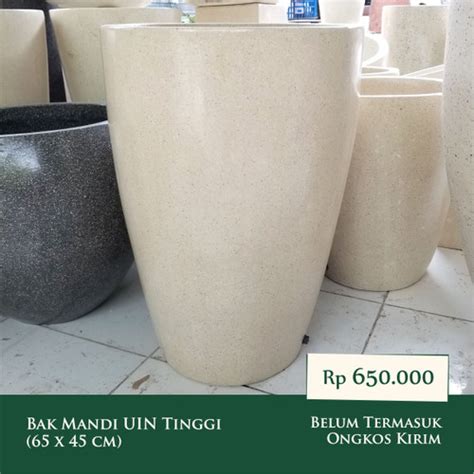 Jual Bak Mandi Uin Tinggi Teraso Terrazzo X Cm Kota Depok