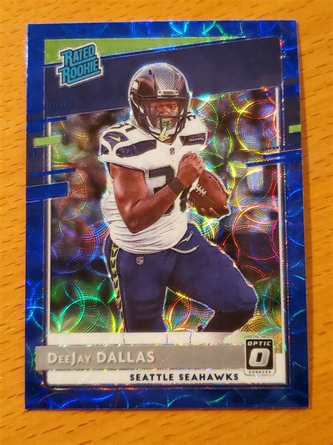 2020 Donruss Optic Blue Scope 195 DeeJay Dallas Miami Seahawks Rated