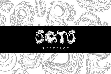 Octo A Hand Lettering Octopus Font Masterbundles