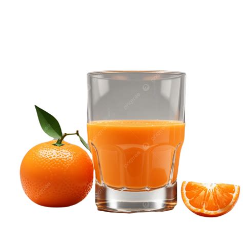 Glass Of Fresh Orange Juice Isolated On White Background Glass Of