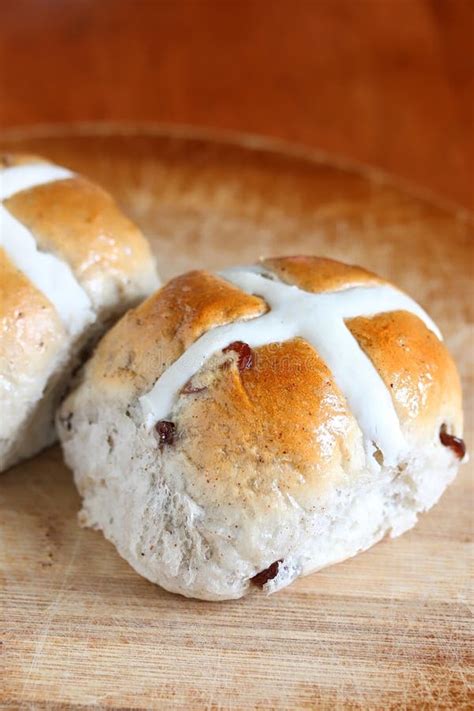 Hot Cross Bun Stock Photo Image Of Wooden Hotcrossbun 84887066